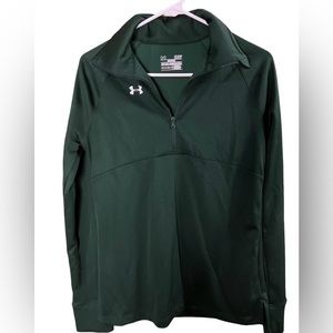 Under Armour Forest Green Quarter Zip Pullover Size Small